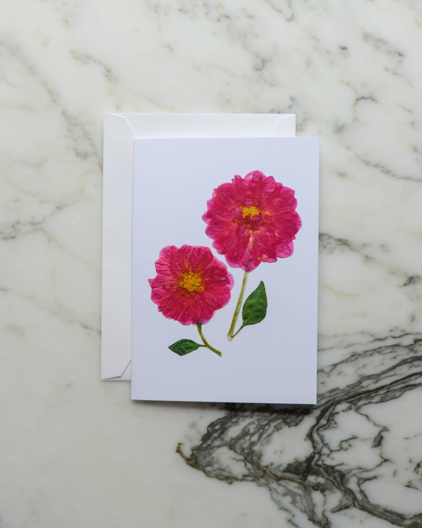 Pink Florals - Set of Blank Miniature Cards