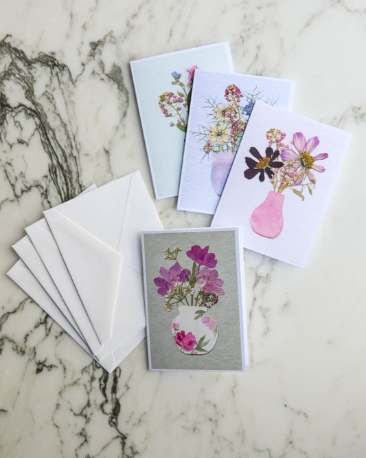 Vessels - Bud Vases 1 - Set of Blank Miniature Cards