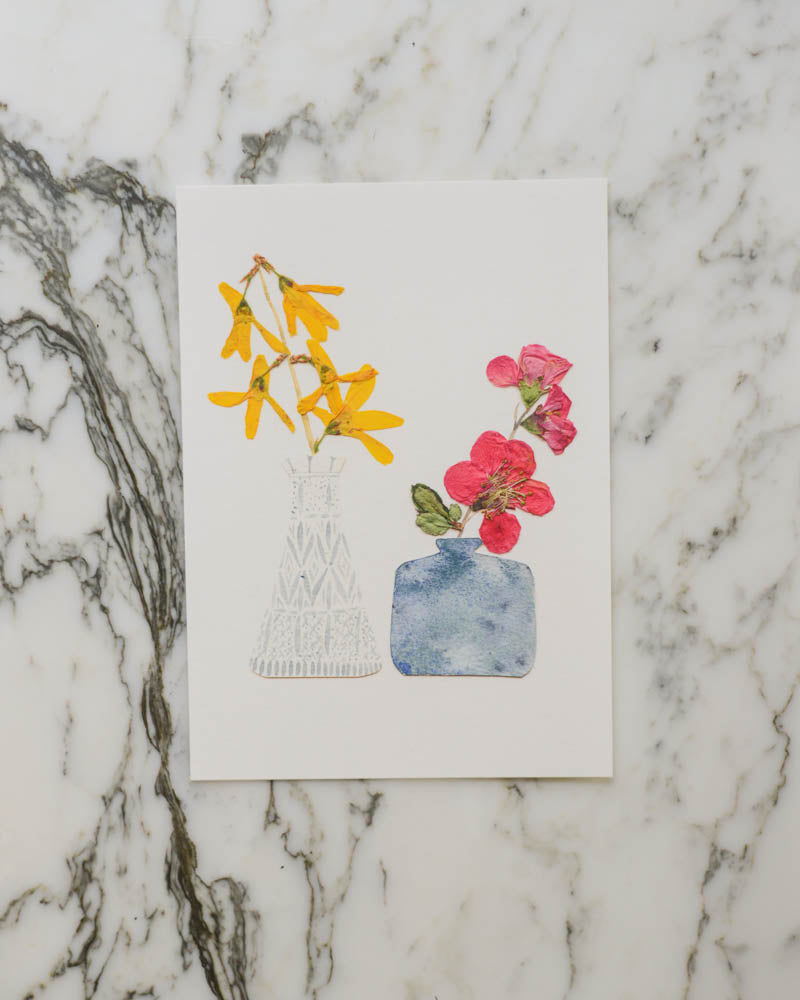 Flowering Branches Vessels - Print Artwork