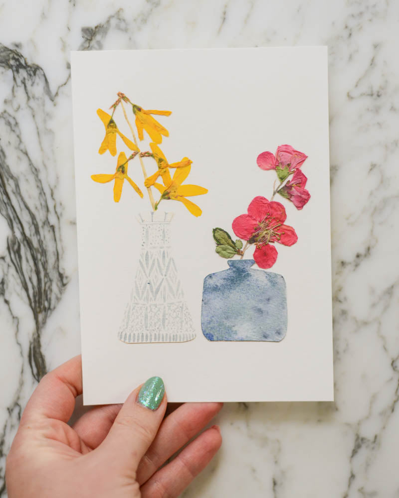 Flowering Branches Vessels - Print Artwork