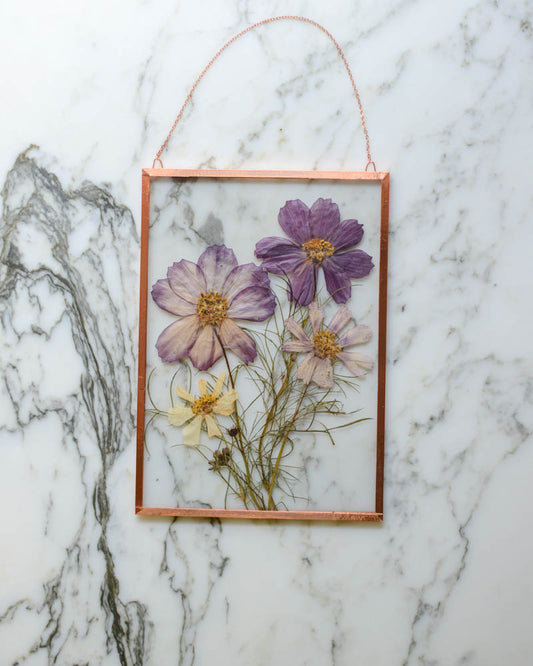Cosmos - Medium Glass and Copper Wall Hanging