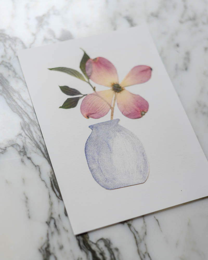 Pink Dogwood Vessel - Print Artwork
