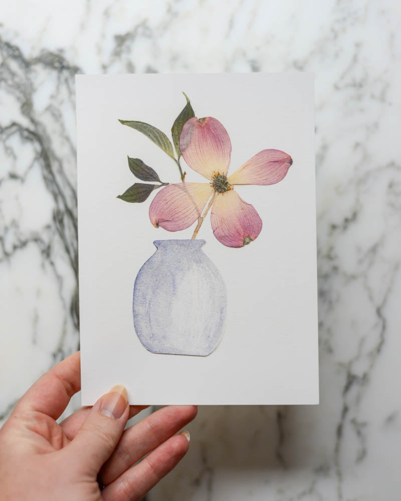 Pink Dogwood Vessel - Print Artwork