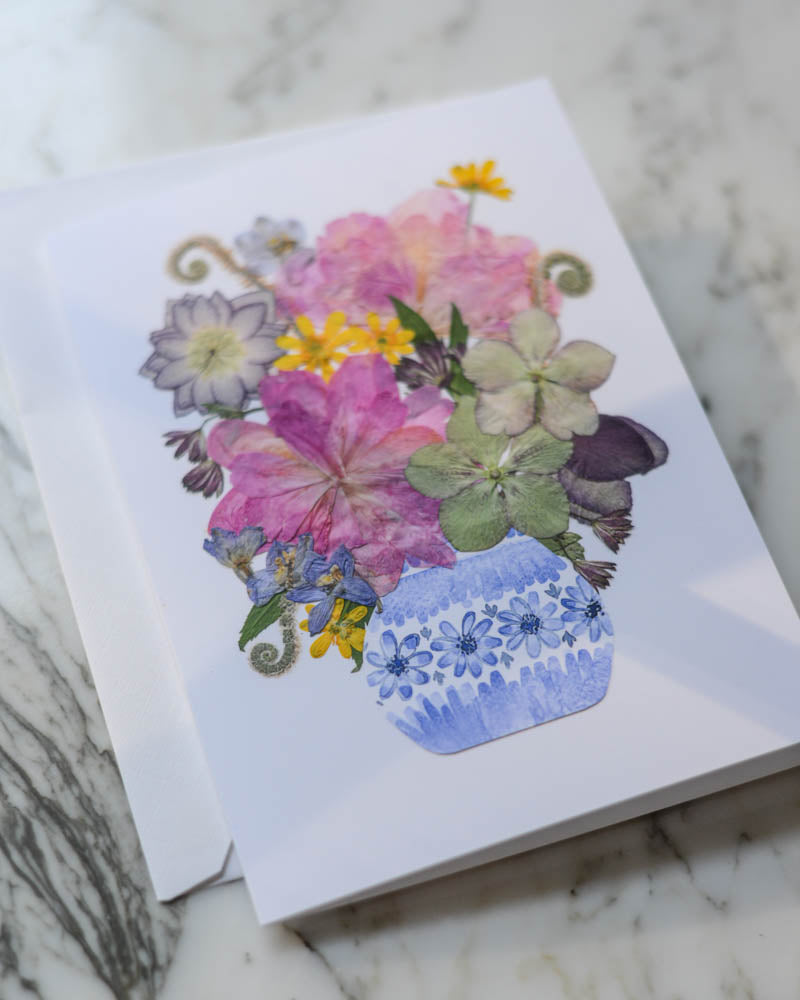 Mother's Day Bouquet, Individual Blank Greeting Card