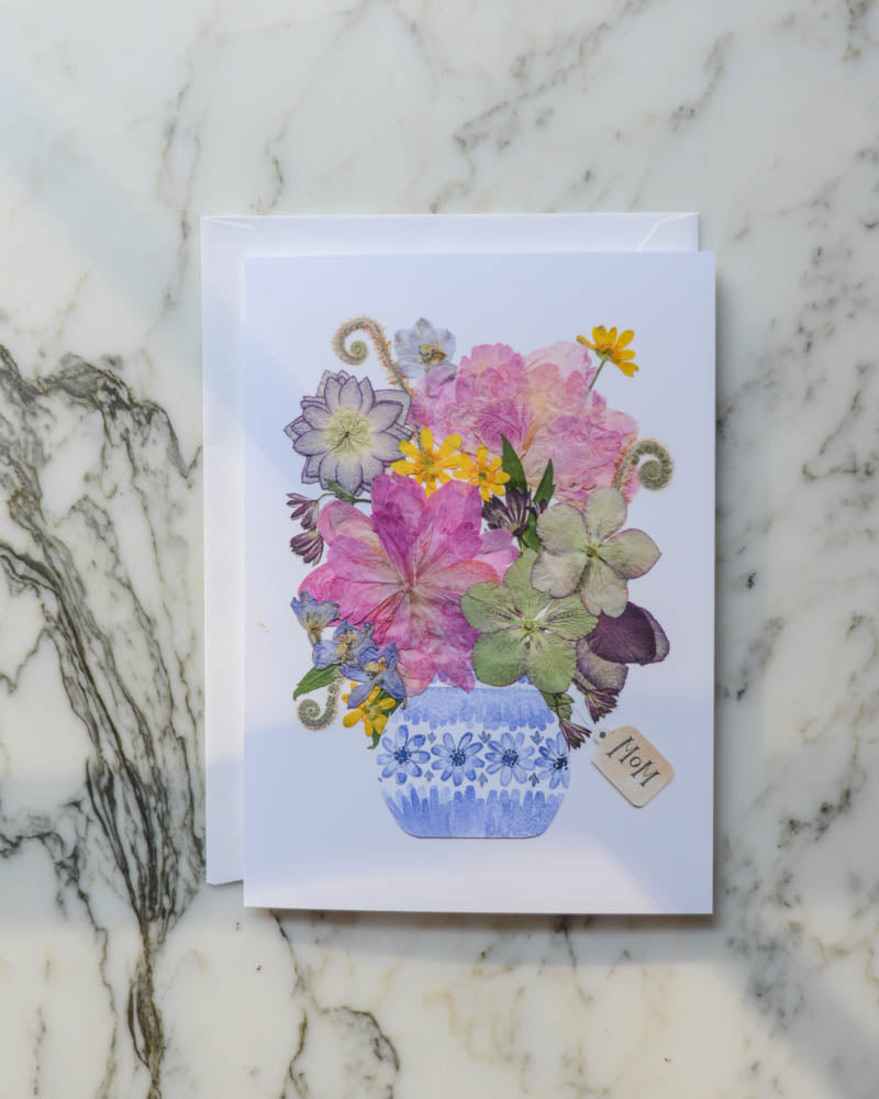 Mother's Day Bouquet, Individual Blank Greeting Card