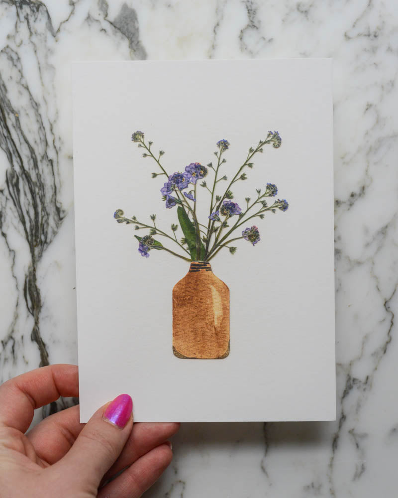 Forget Me Not Vessel - Print Artwork