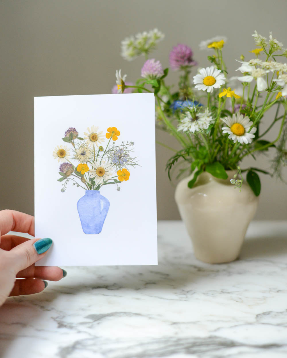 May, Individual Blank Greeting Card