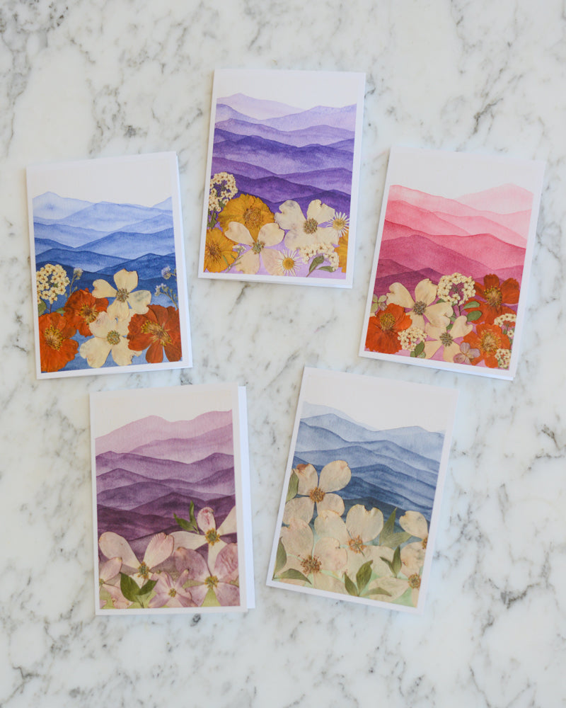 Mountain Home, Individual Blank Greeting Card