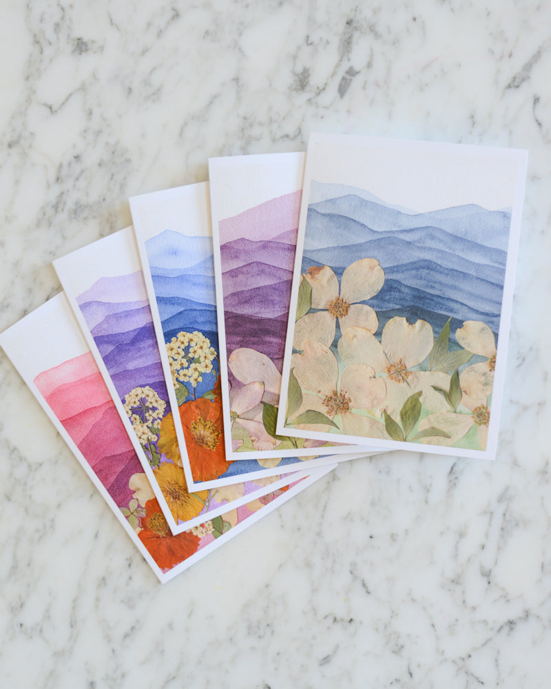 Mountain Home, Individual Blank Greeting Card