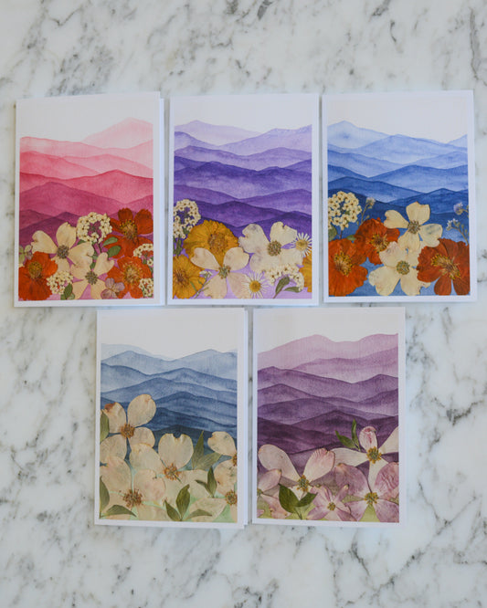 Mountain Home, Individual Blank Greeting Card