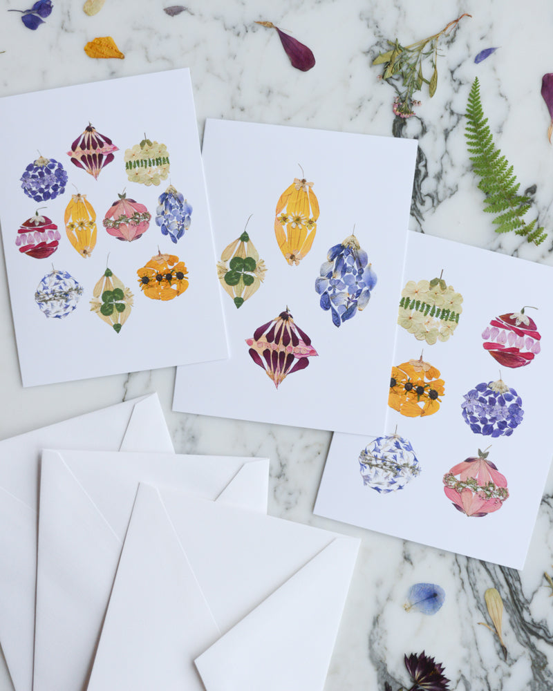 Flornaments, Set of Blank Holiday Greeting Cards 2025