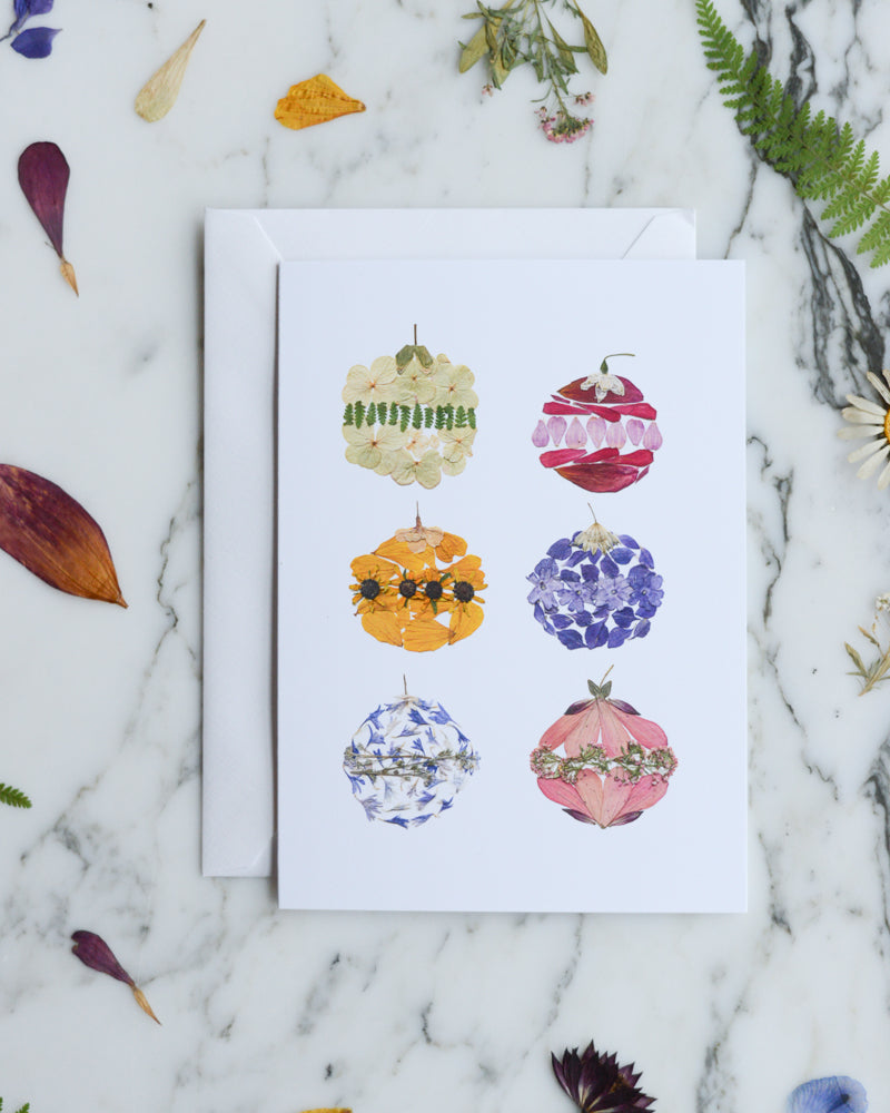 Flornaments, Set of Blank Holiday Greeting Cards 2025