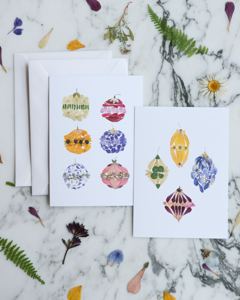 Flornaments, Set of Blank Holiday Greeting Cards 2025