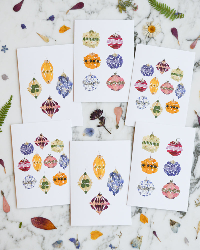 Flornaments, Set of Blank Holiday Greeting Cards 2025