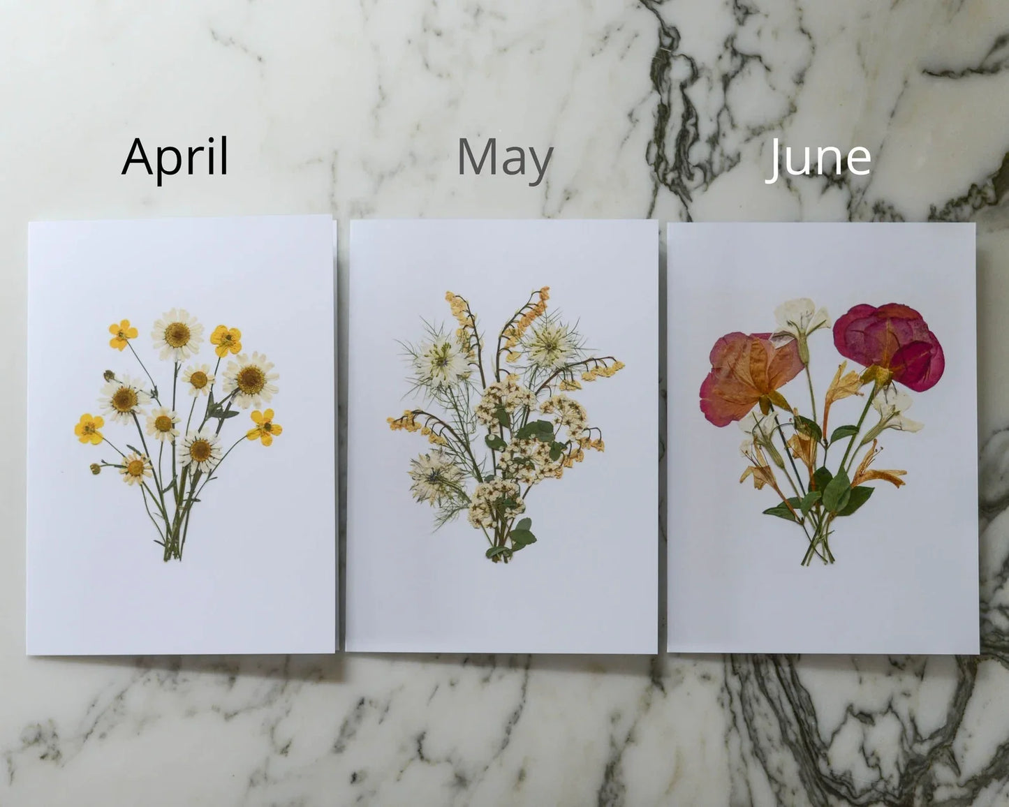 The Bouquet Collection - Set of Blank Greeting Cards