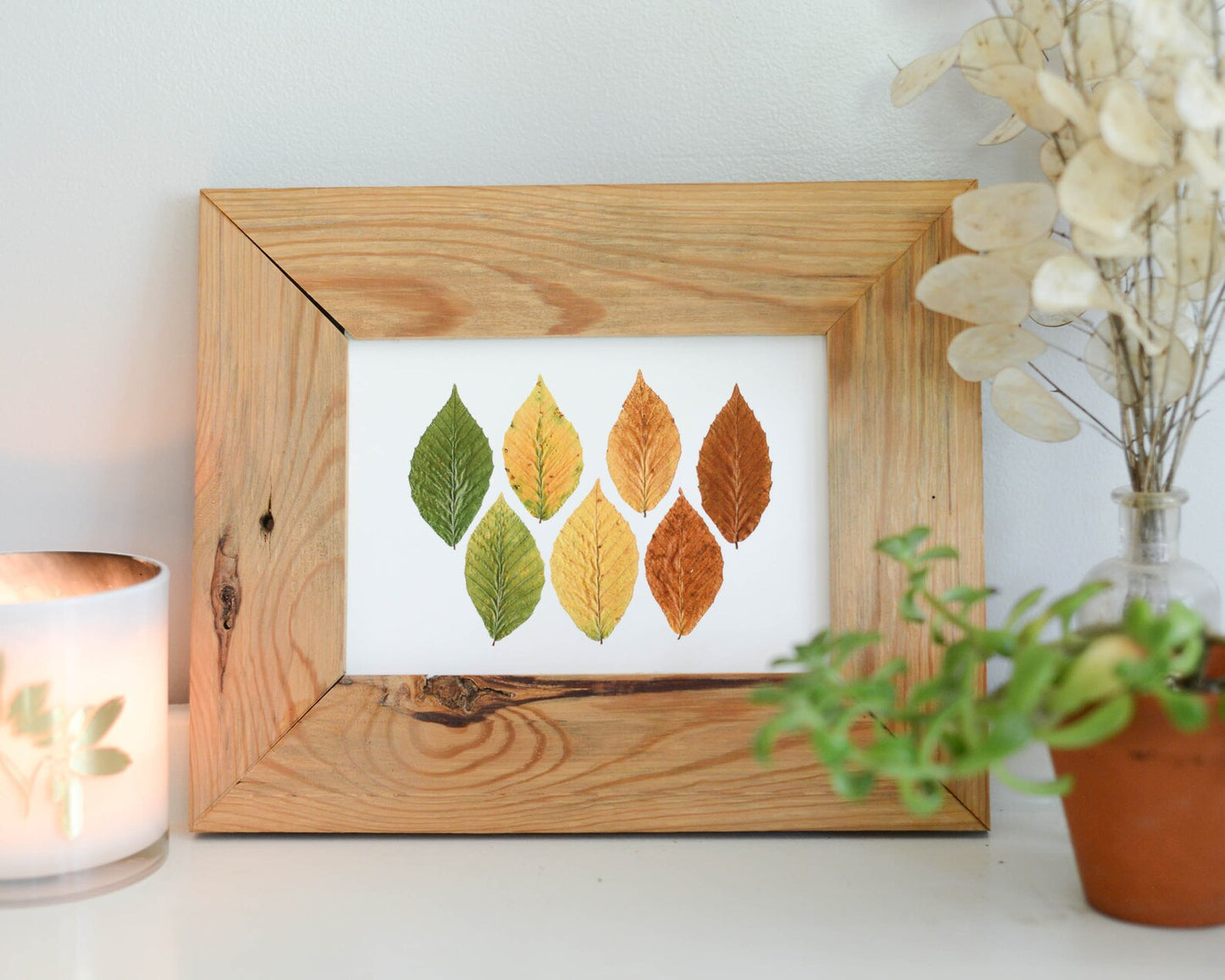 Autumn Leaves Collection - Art Print of Pressed Flowers