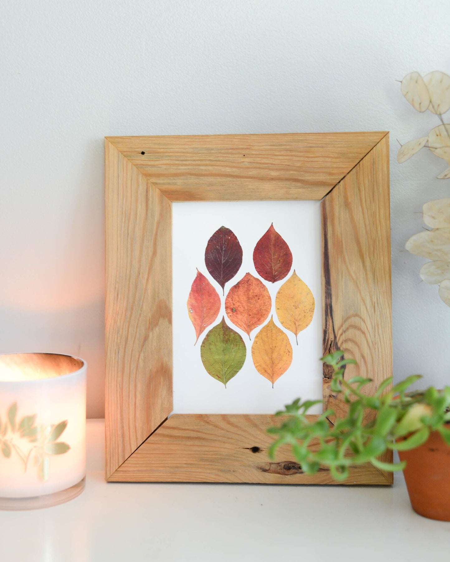Autumn Leaves Collection - Art Print of Pressed Flowers