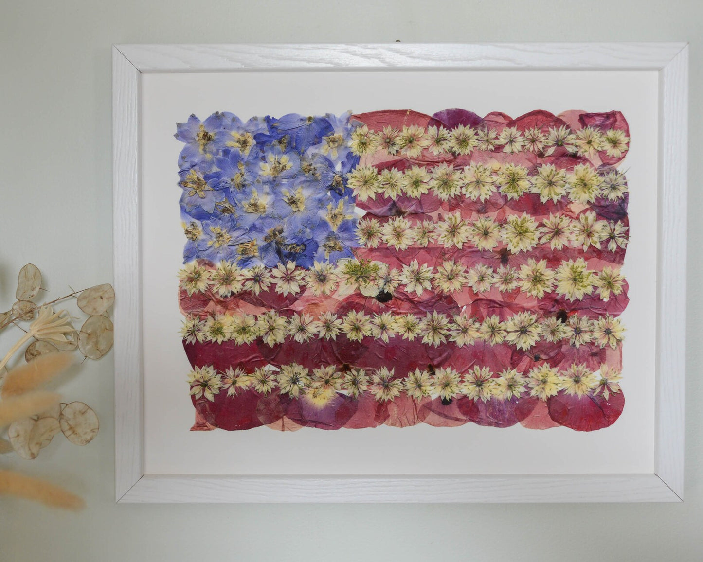 Flowered Glory - Art Print of Pressed Flowers