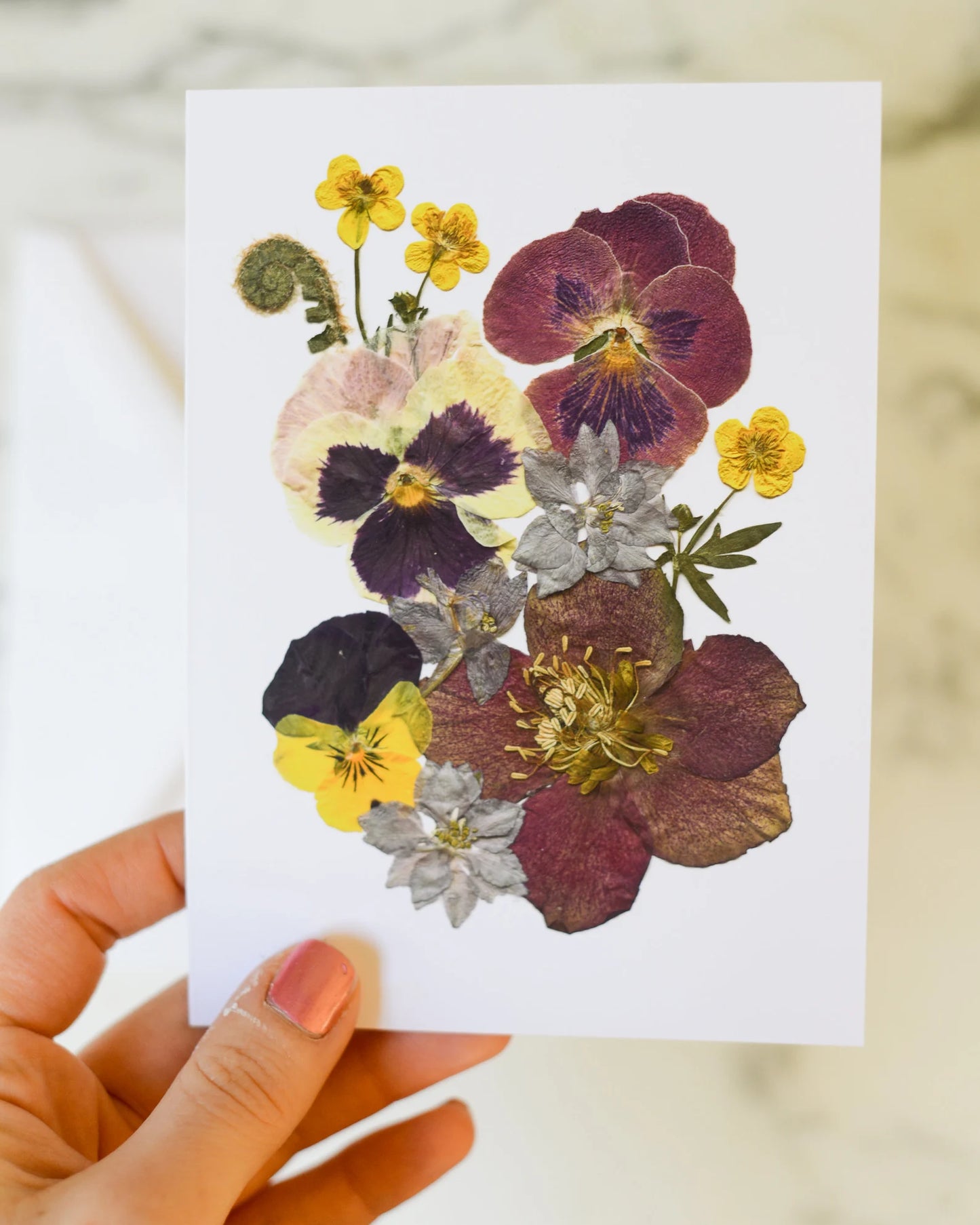 Four Seasons - Spring, Individual Blank Greeting Card