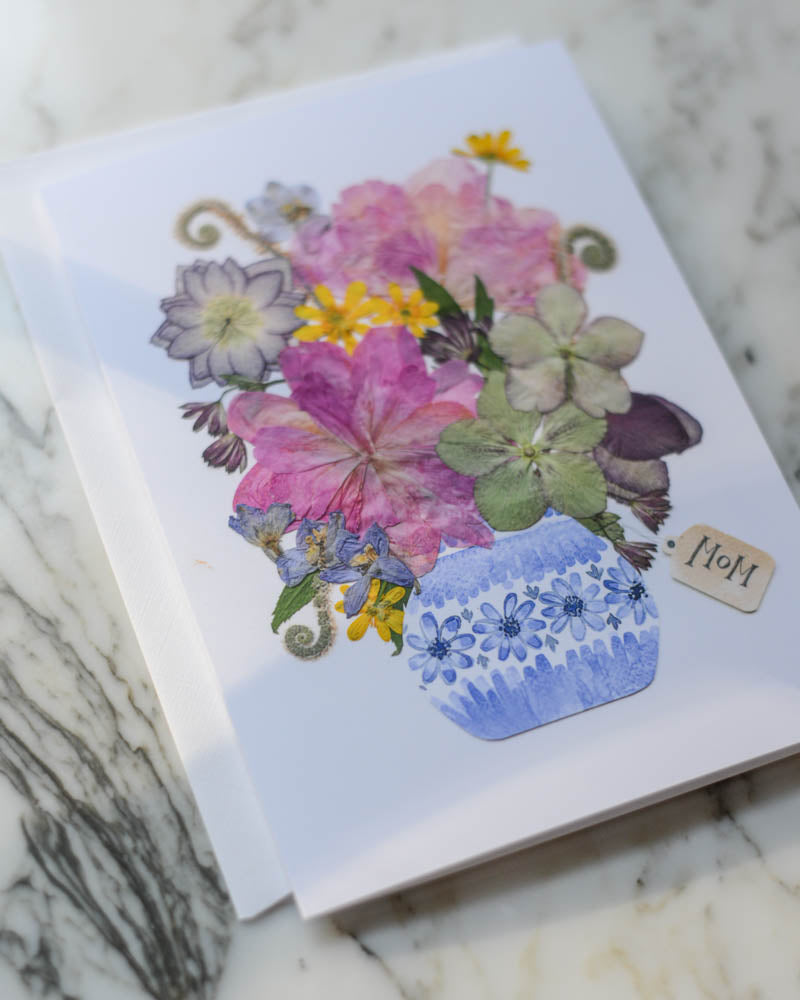 Mother's Day Bouquet, Individual Blank Greeting Card