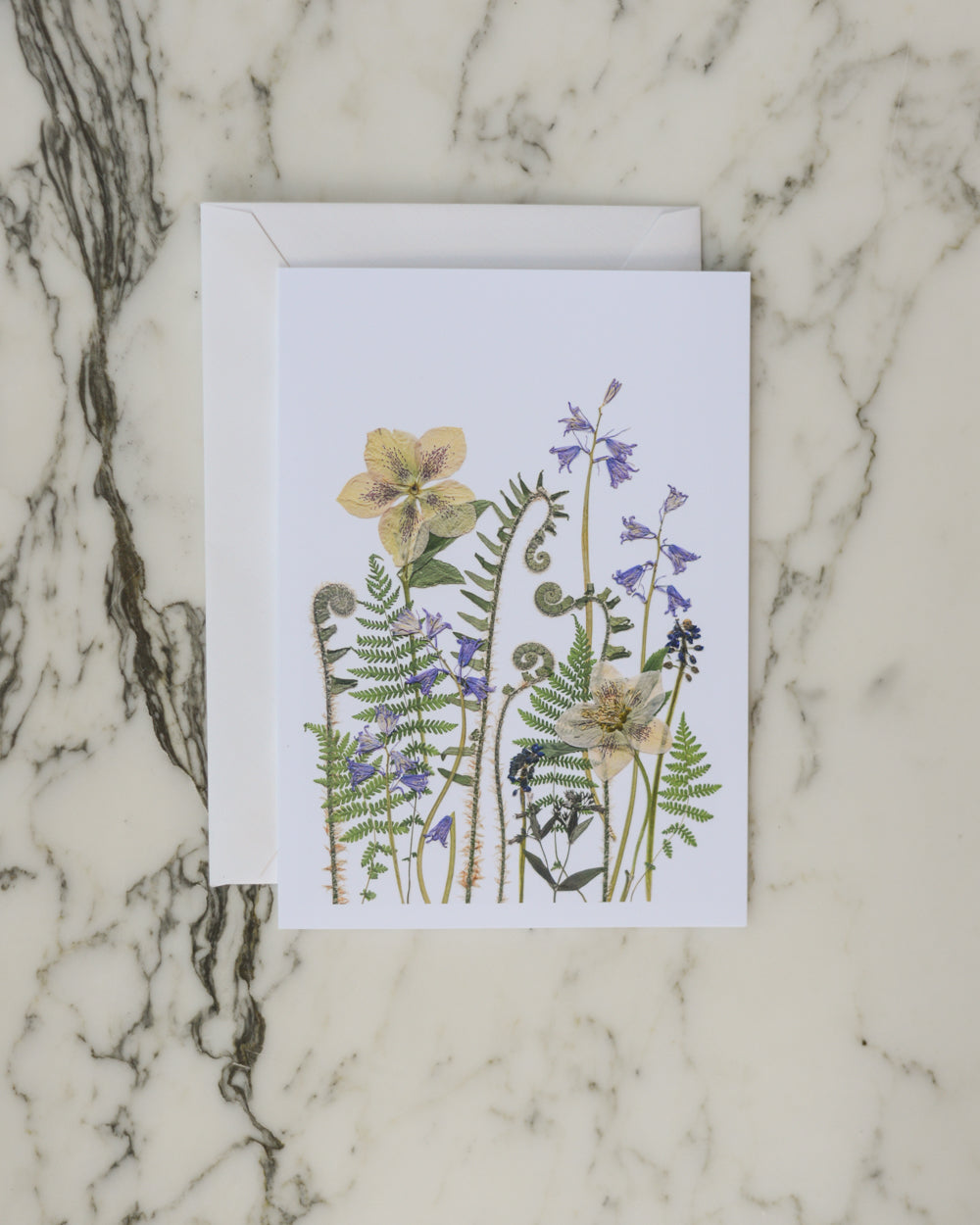 Whimsical Meadow, Individual Blank Greeting Card