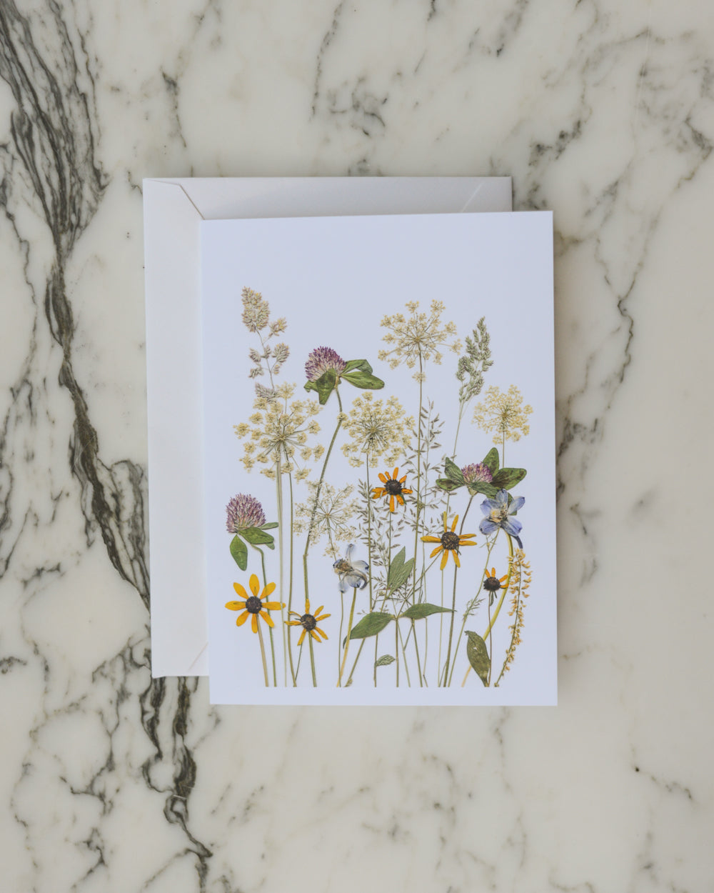 Whimsical Meadow, Individual Blank Greeting Card