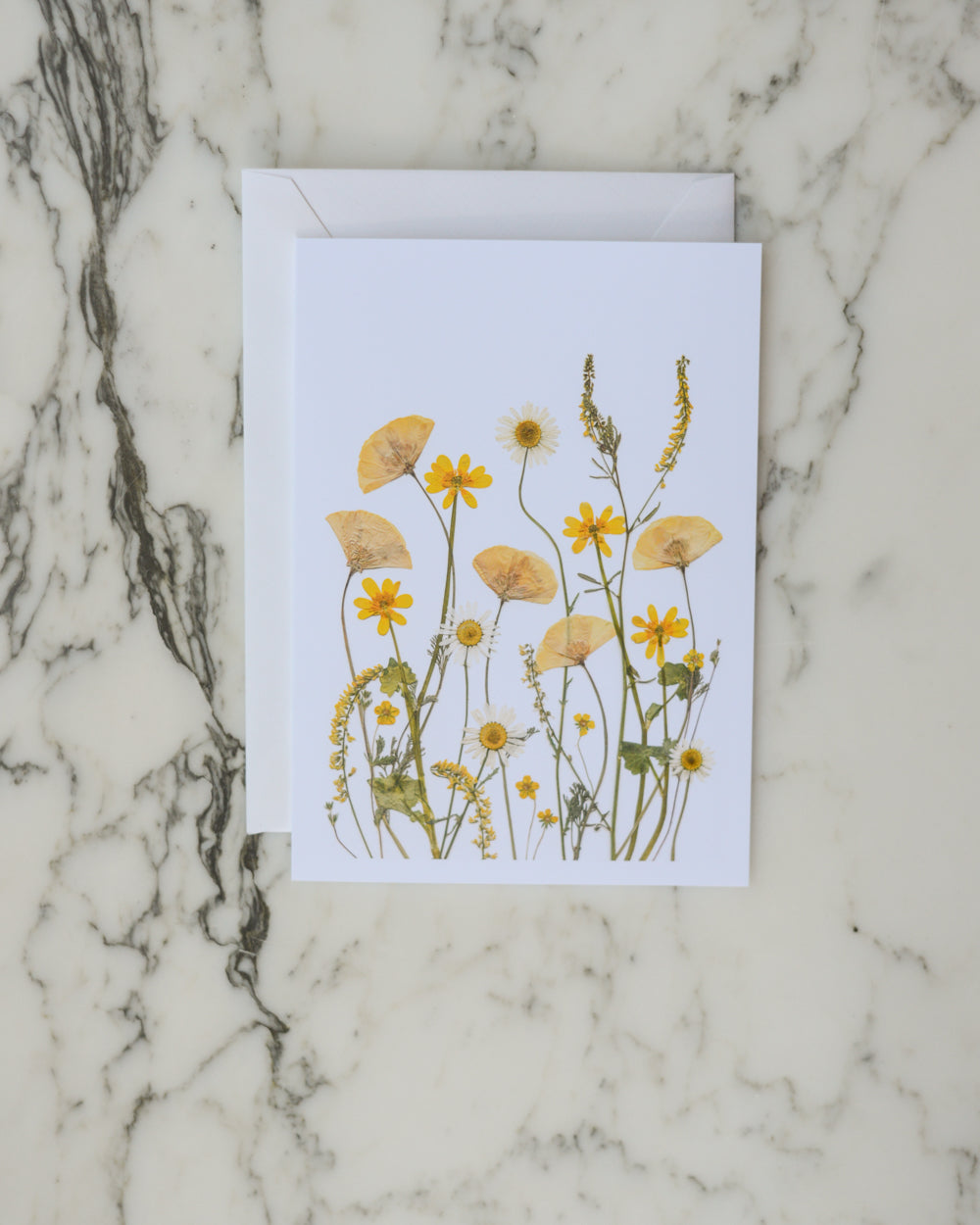 Whimsical Meadow, Individual Blank Greeting Card