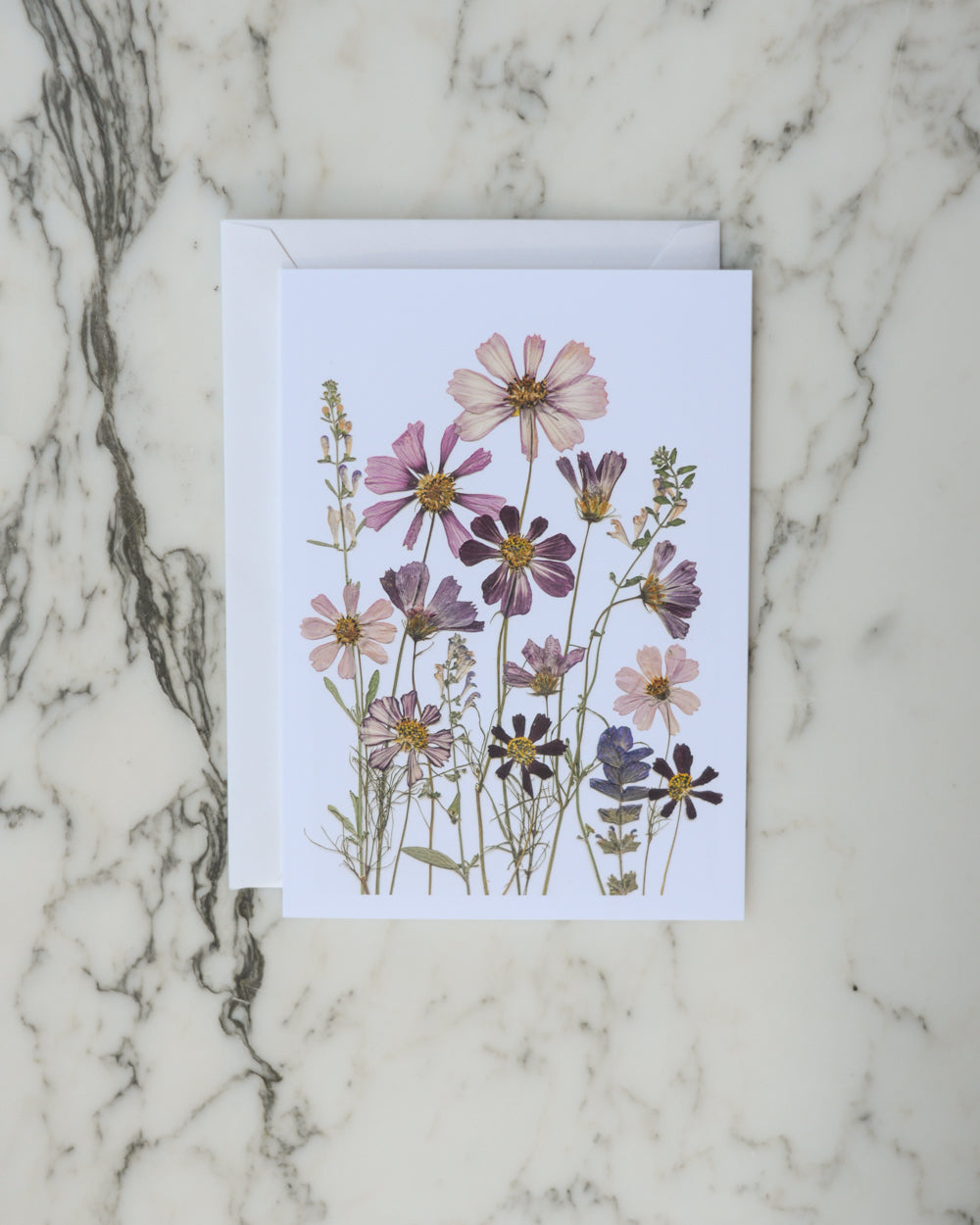 Whimsical Meadow, Individual Blank Greeting Card