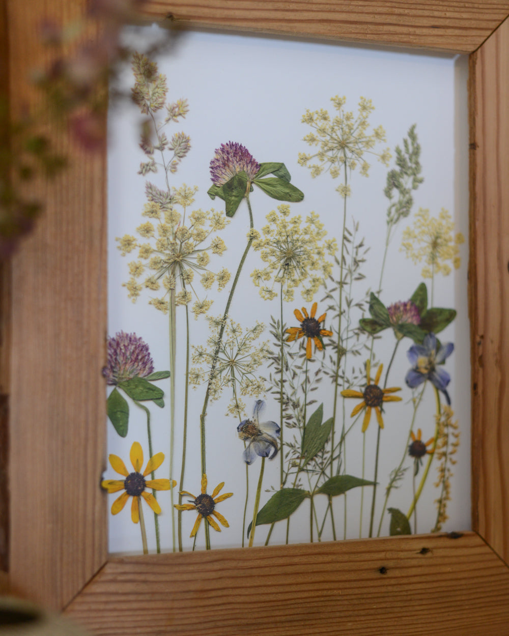 Summer Wildflower Meadow - Art Print of Pressed Flowers