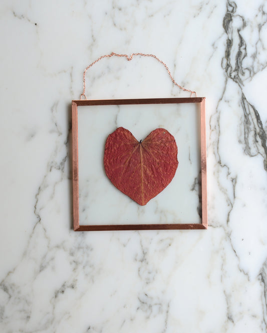 Redbud - Glass and Copper Wall Hanging