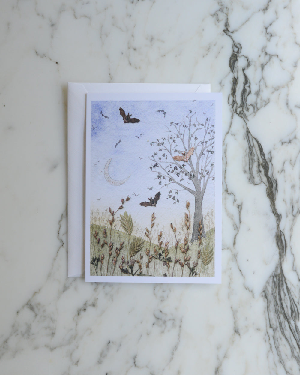 October, Individual Blank Greeting Card