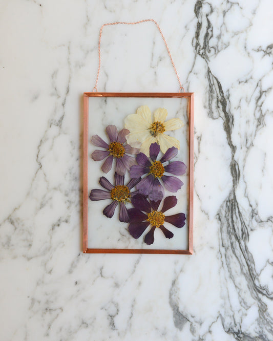 Cosmos Ombre - Medium Glass and Copper Wall Hanging