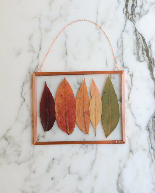 Sumac Ombre - Glass and Copper Wall Hanging