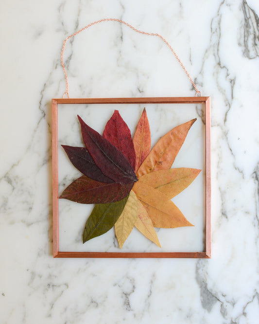 Sumac Colorwheel - Glass and Copper Wall Hanging