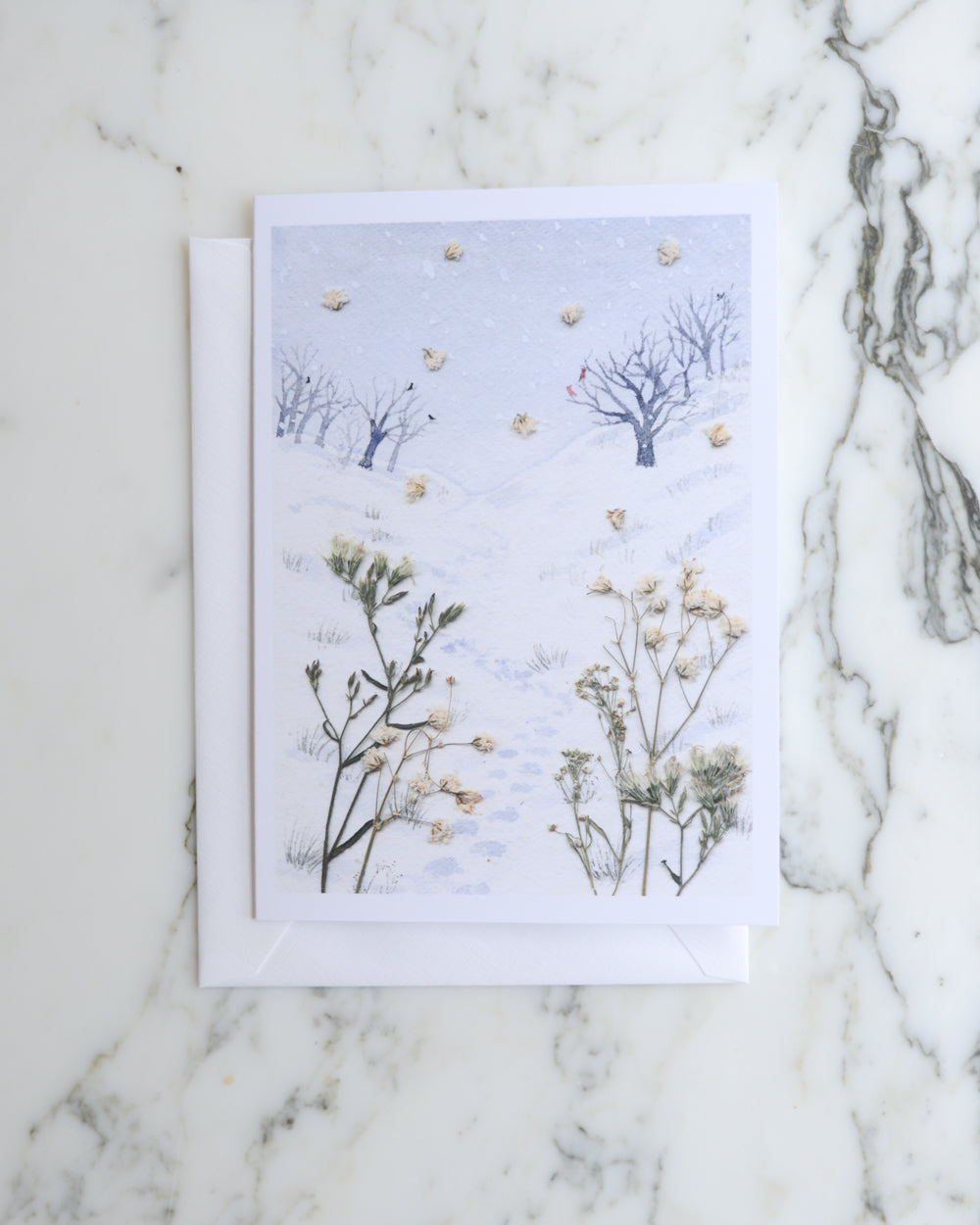 Snow Day, Set of Blank Holiday Greeting Cards