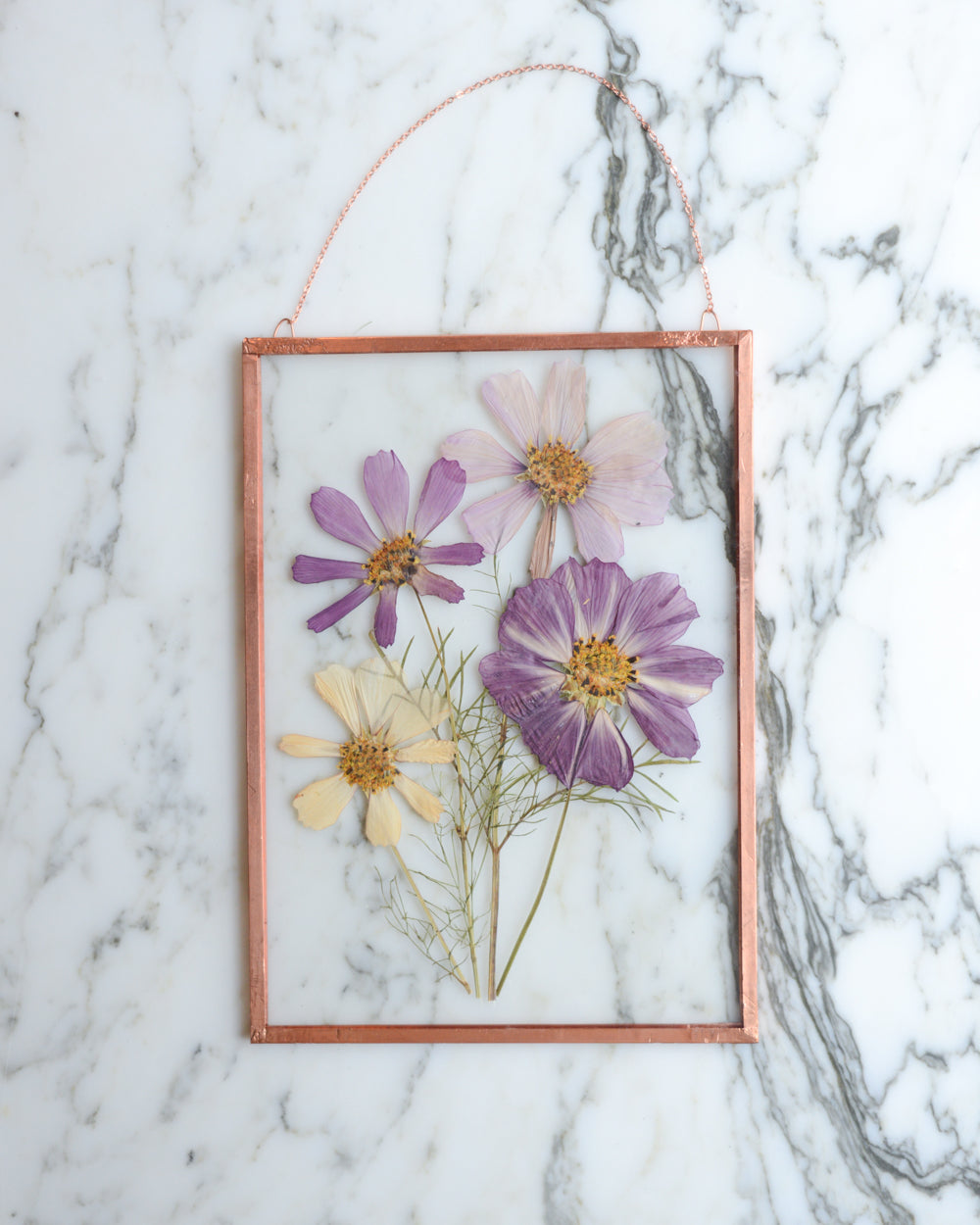 Cosmos - Glass and Copper Wall Hanging