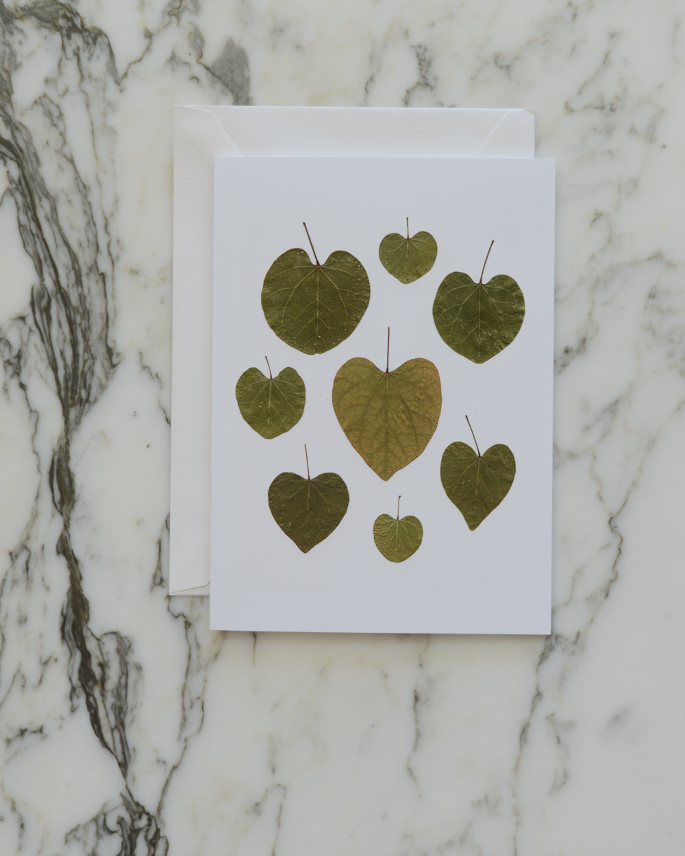 Botanical Hearts, Individual Blank Greeting Card