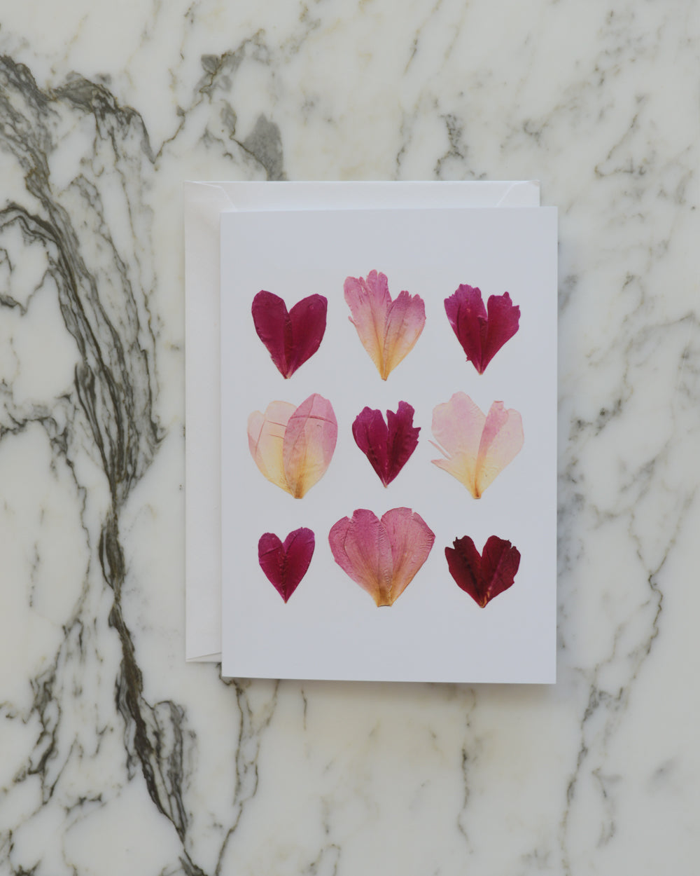 Botanical Hearts, Individual Blank Greeting Card