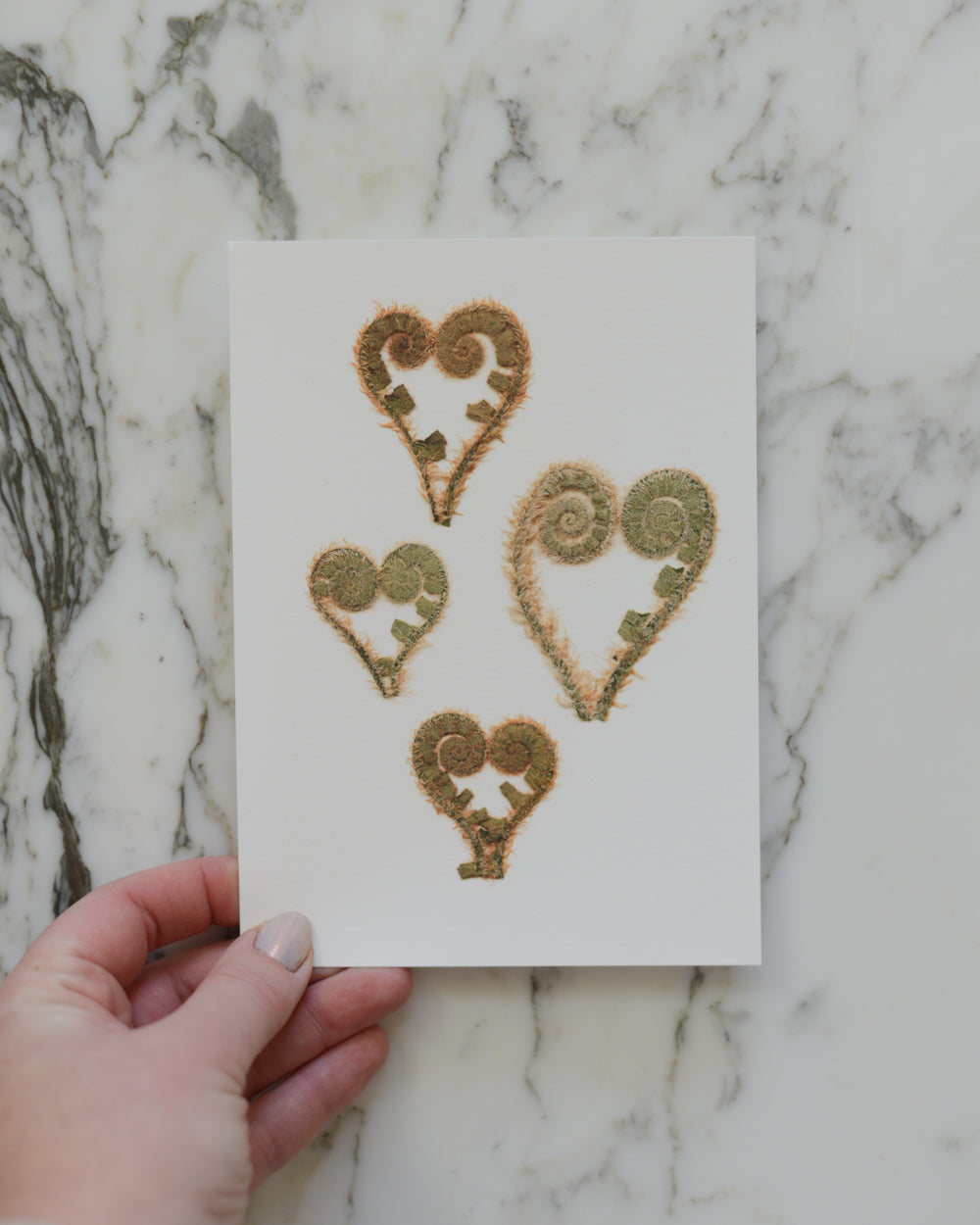 Botanical Hearts - Art Print of Pressed Flowers