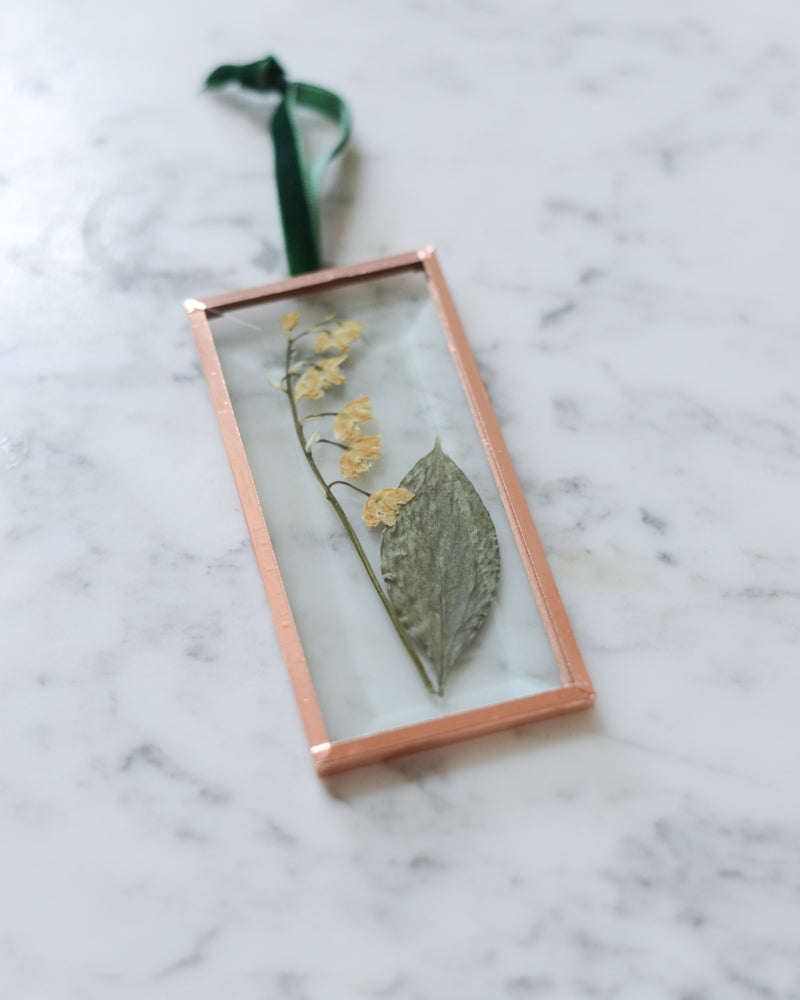 Lily of the Valley - Glass and Copper Ornament