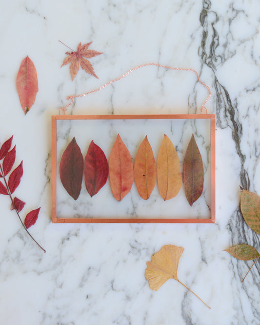 Sumac Ombre - Glass and Copper Wall Hanging