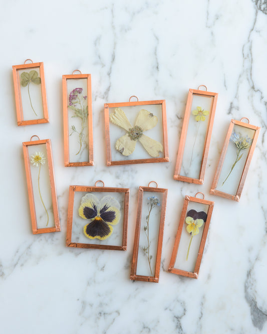 Tiny Joys - mini pressed flower frames