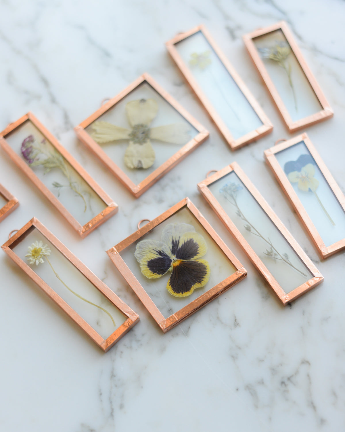 Tiny Joys - mini pressed flower frames