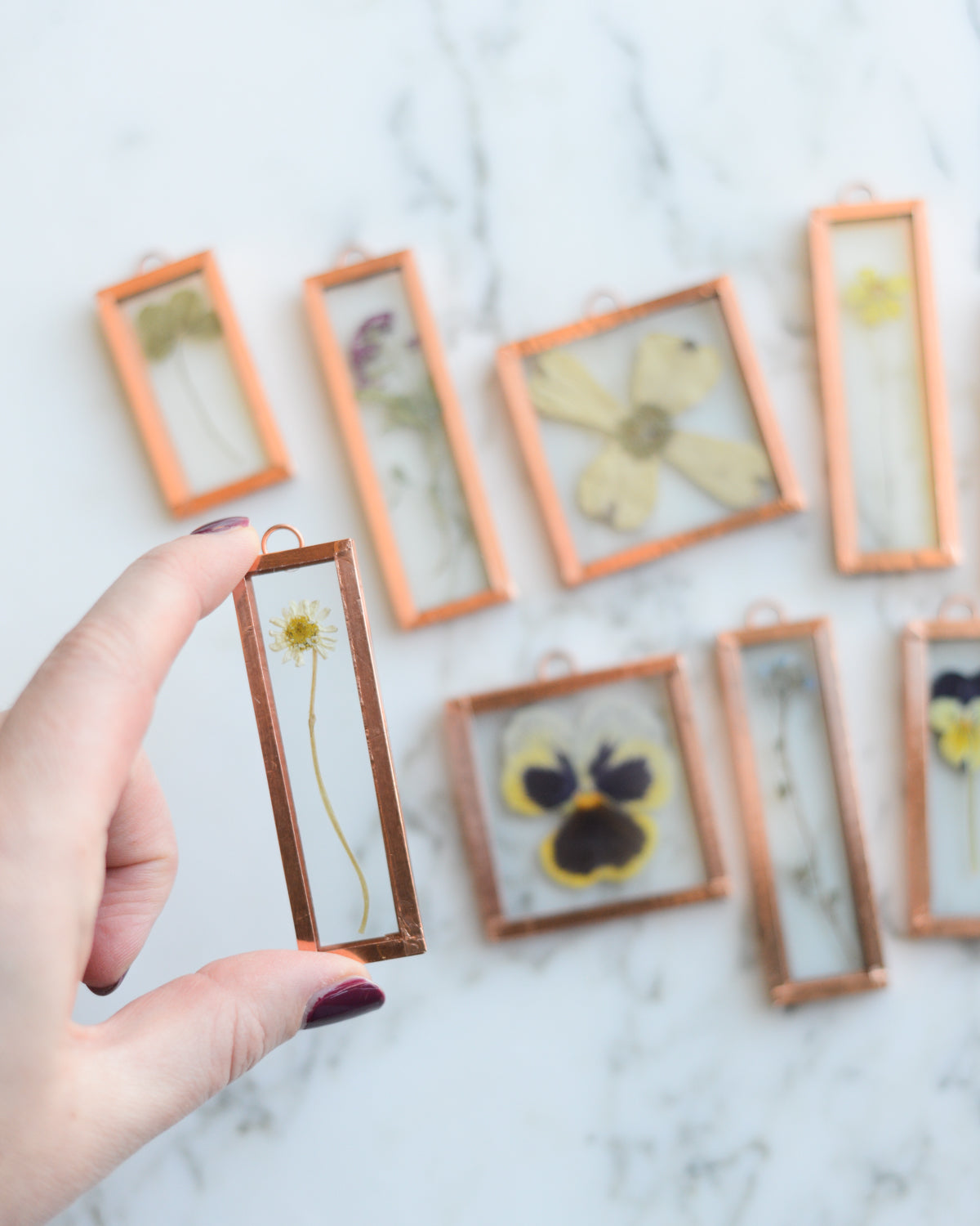 Tiny Joys - mini pressed flower frames