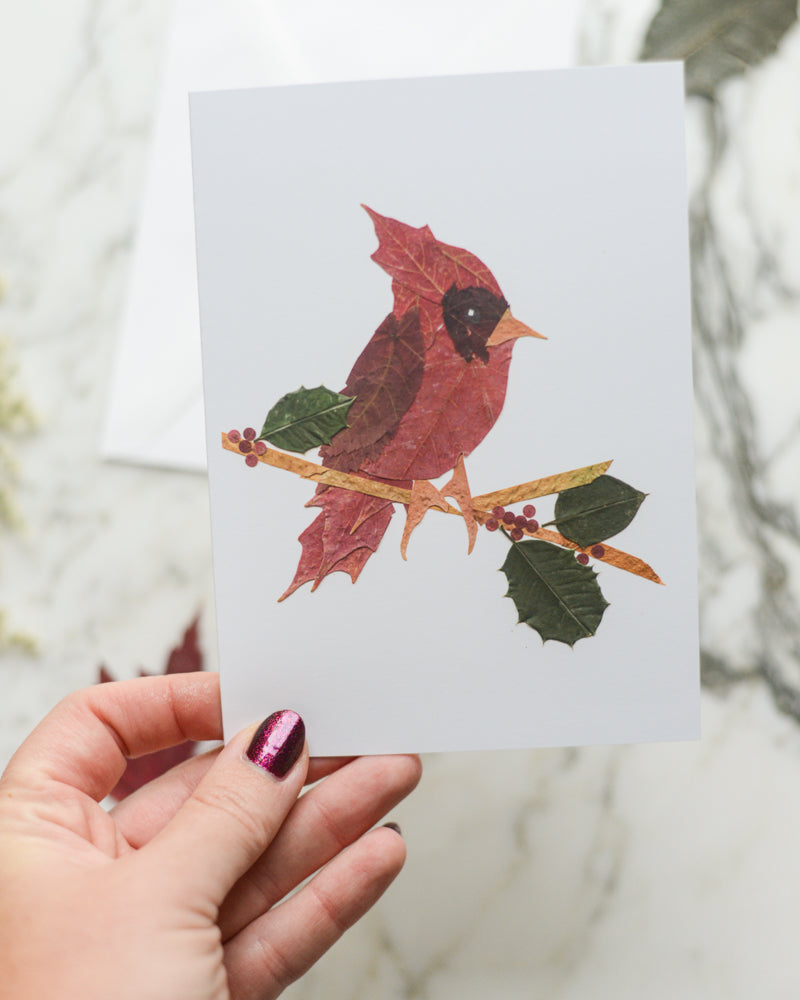 Snow Bird, Individual Blank Holiday Greeting Card 2026
